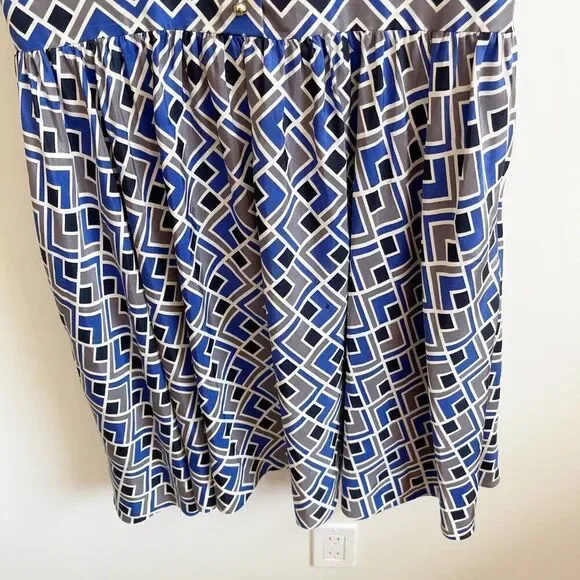 Kate Spade Silk Sleeveless Mini Button Down Silk Dress Size 10 - Picture 2 of 10